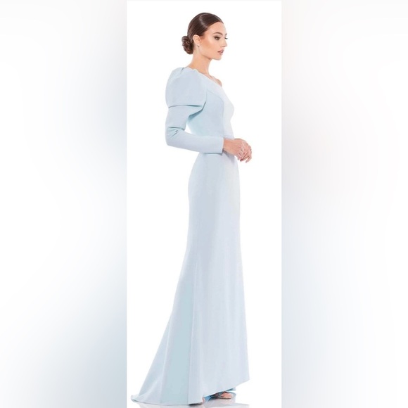 Mac Duggal 26592 NWT Puff Sleeve Trumpet Evening Dress - Picture 3 of 7